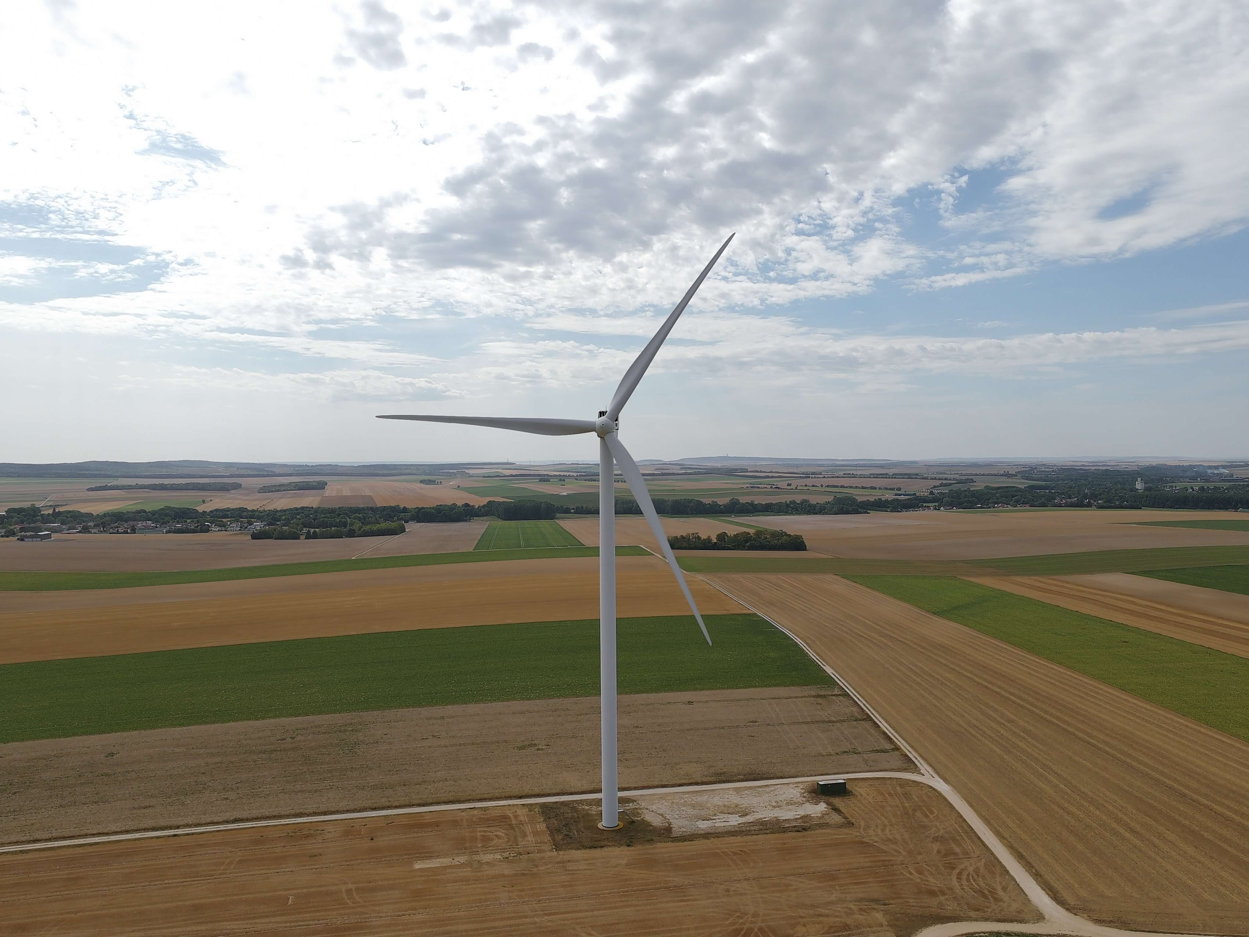 Vue aérienne de Hauviné