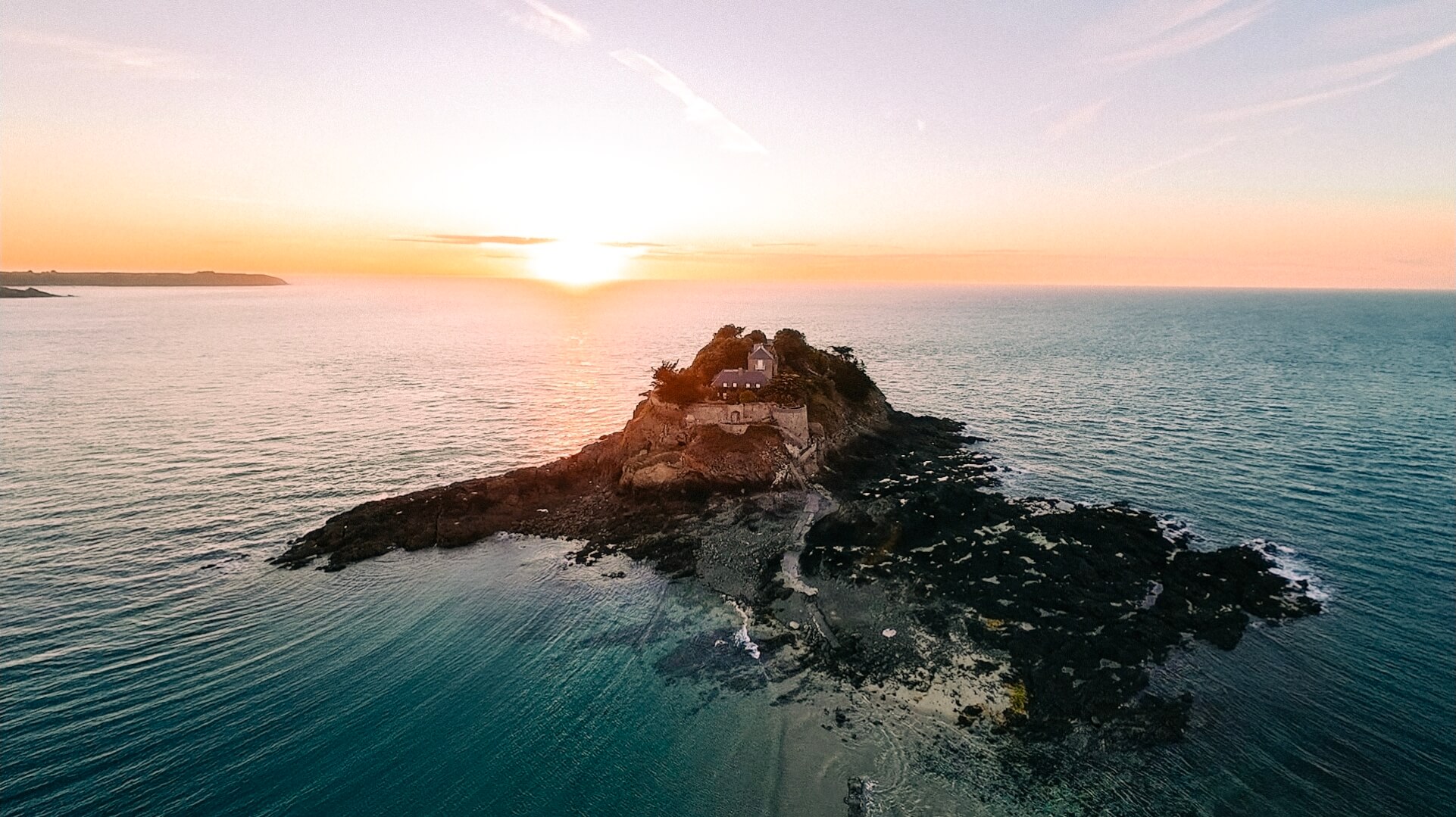 Vue aérienne de Fort du Guesclin