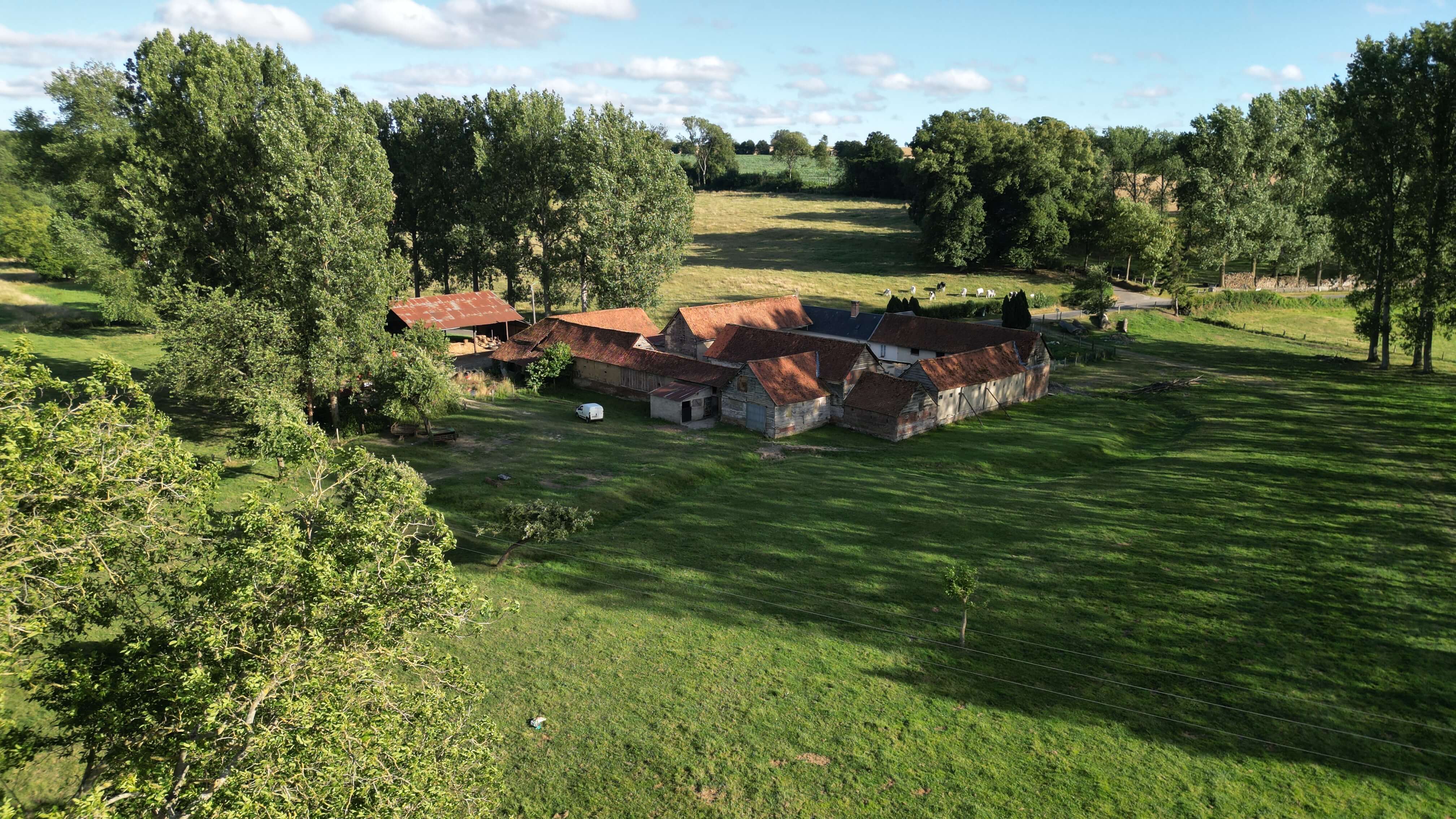 Vue aérienne de Ferme Duval