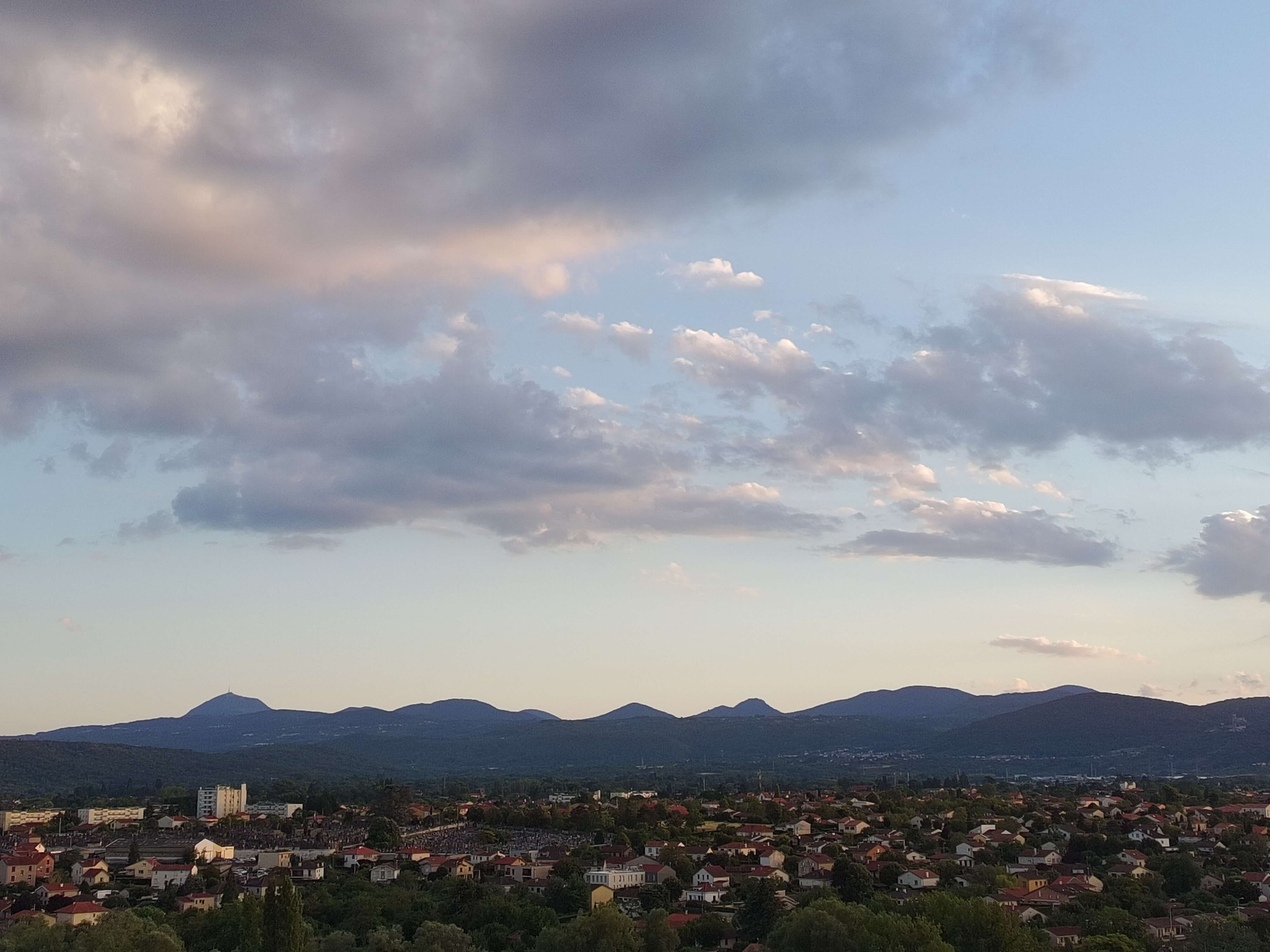 Vue aérienne de Riom