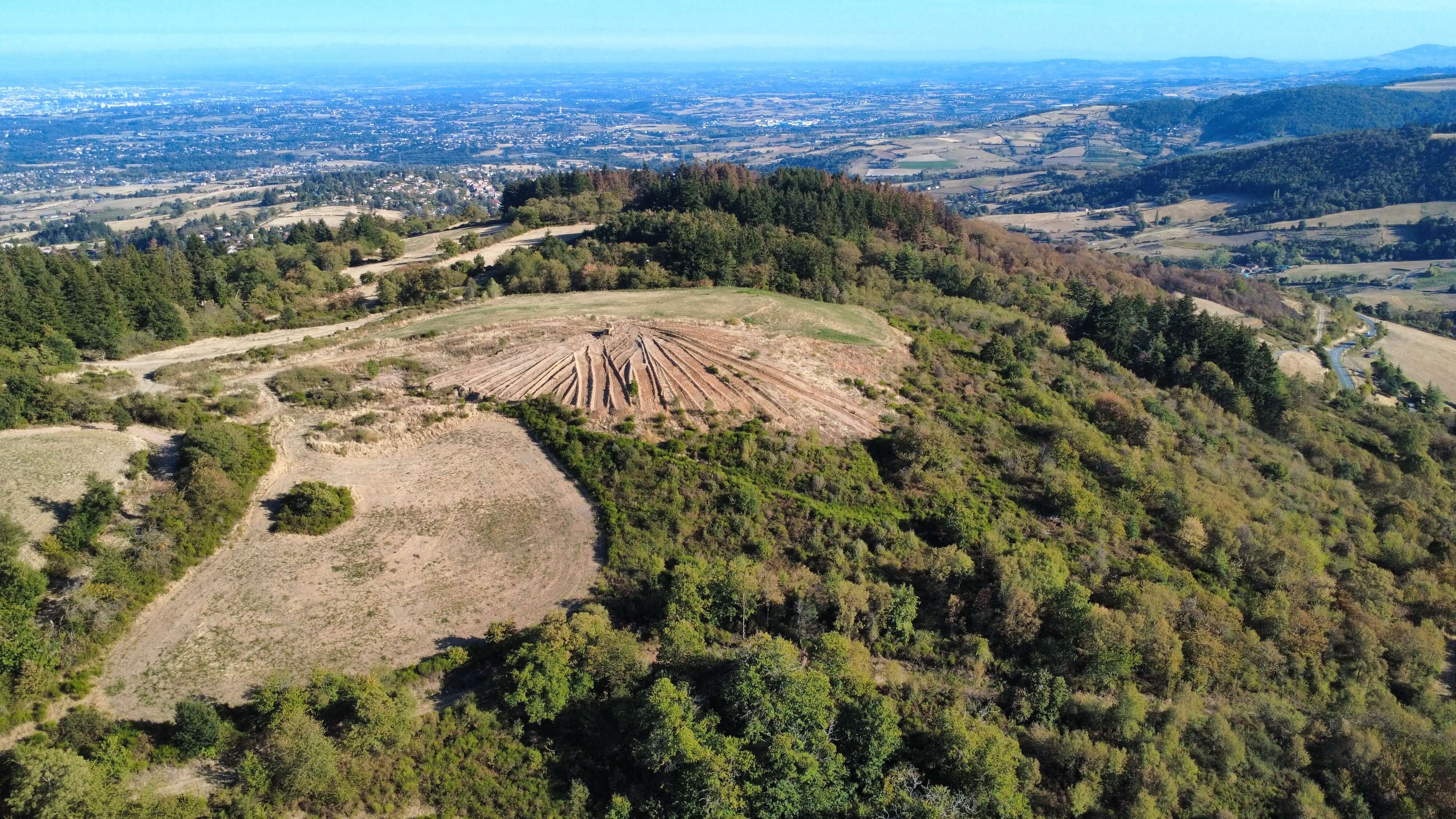 Vue aérienne de Magnifique Paysage 