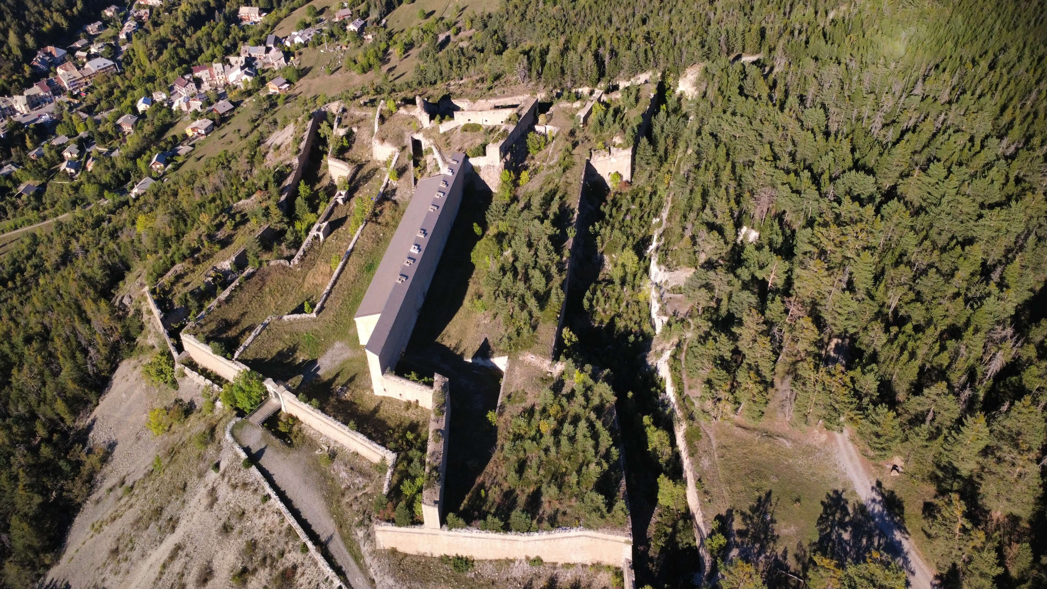 Vue aérienne de Briançon 