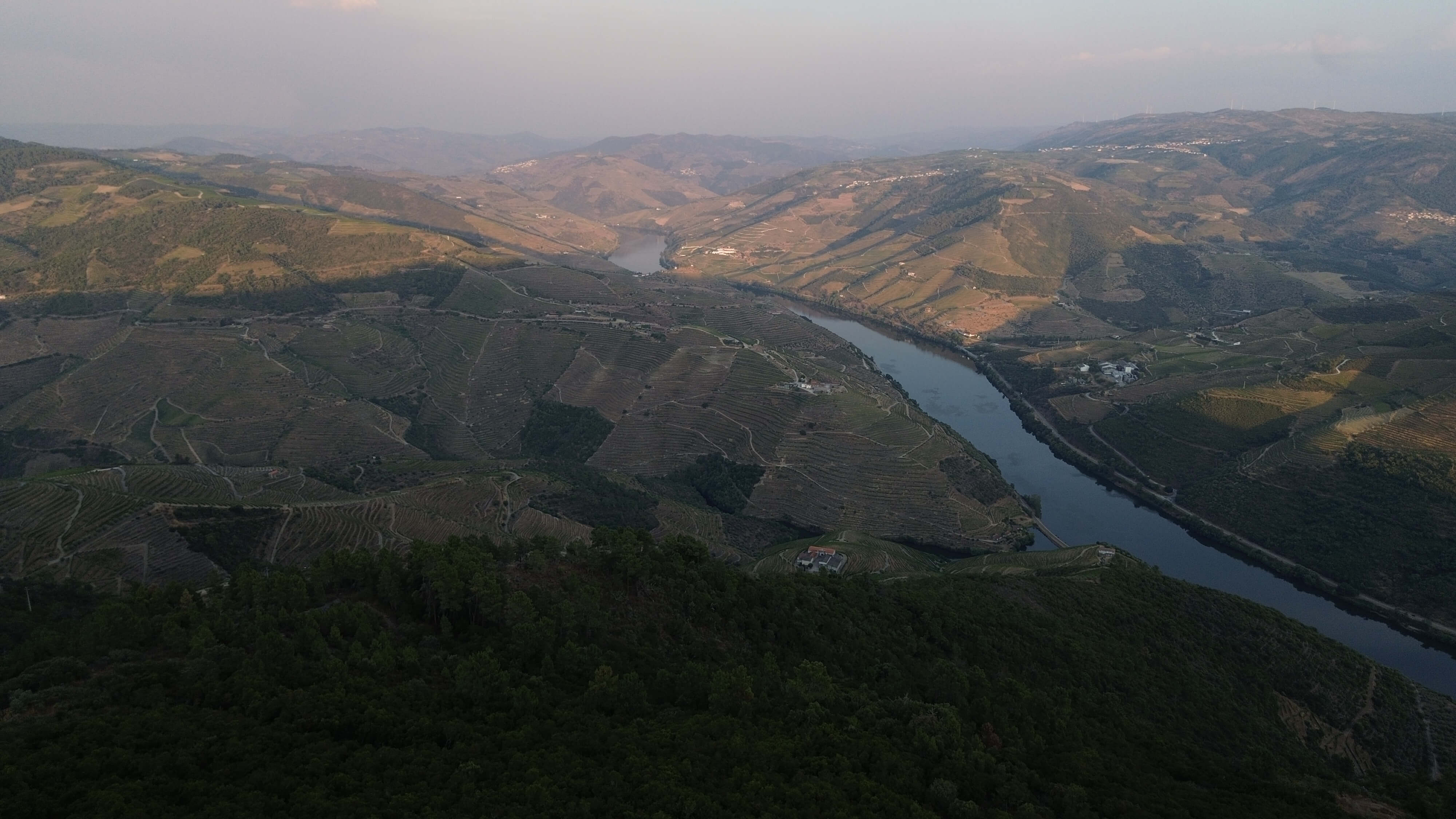 Vue aérienne de Vallée Du Haut Dourau - Portugal